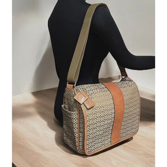 Y2K Coach F77004 Hudson Signature Commuter Messenger Bag - Picture 7 of 13